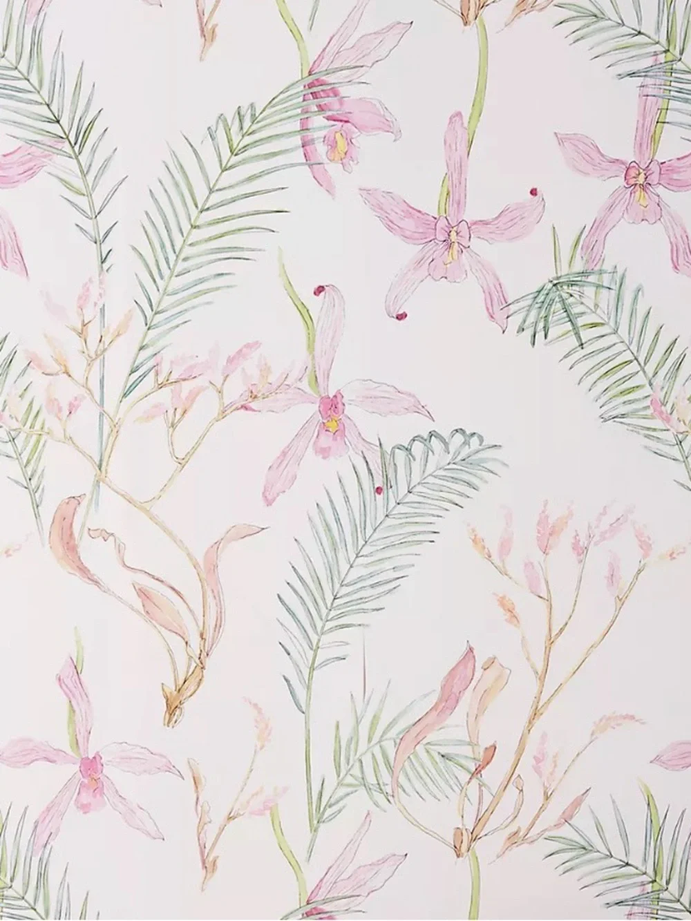NEW Anthropologie January Iris Wallpaper Pink Rose Floral Roll Lot of 2 Sealed